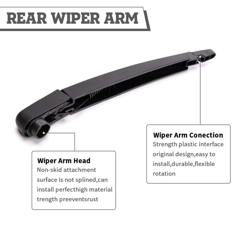 HODEE Rear Wiper Arm Blade Nut Set-Replacement for Nissan Pathfinder 2013-2019,Rogue 2014-2020,Back Windshield Wiper Assembly,with Window Wiper Cap Cover Accessories,select,Sport,OE:28780-3JA0A - Image 4